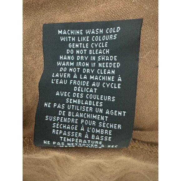 Caramel Brown Open Front Knit Fringe Cardigan Wrap Size S/M Country Western - Picture 7 of 9